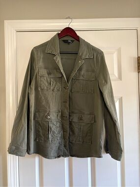 1822 Olive Green Utility Jacket - Four Pocket Field Coat